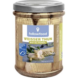 followfish Weißer Thunfisch in Bio-Olivenöl, 160 g