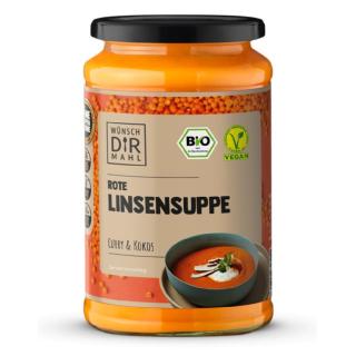 Wünsch Dir Mahl Rote Linsensuppe mit Curry & Kokos