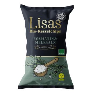 Lisas Kesselchips Rosmarin & Meersalz, 125 gr Pac