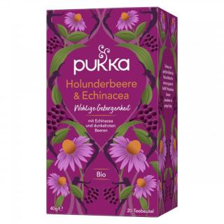PUKKA Holunderbeere & Echinacea mit Holunderblüte,