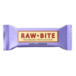 RAW BITE Fruchtriegel Vanilla Berries, 50 gr Stück