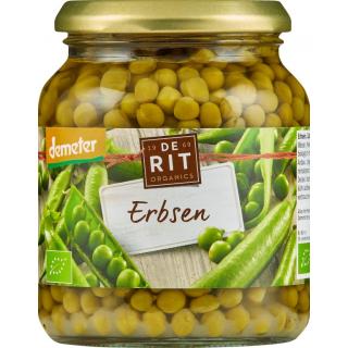 De Rit Erbsen fein, 350 gr Glas (230 gr)