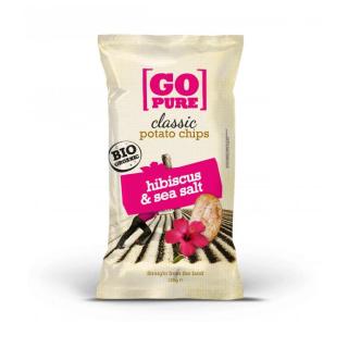 Go Pure Kartoffelchips mit Hibiskus und Meersalz