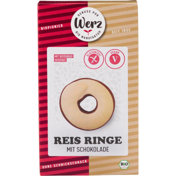 Werz Reis Ringe mit Schokolade glutenfrei 110 gr P