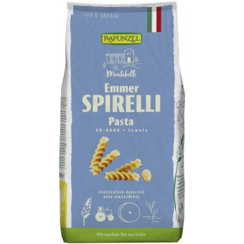 Rapunzel Emmer-Spirelli Semola, 500 gr Packung