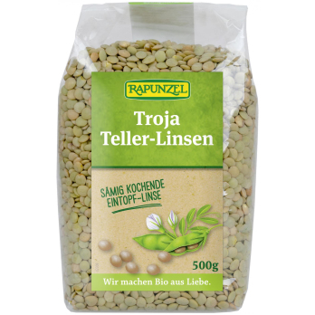 Rapunzel Troja Teller-Linsen, 500 gr Packung