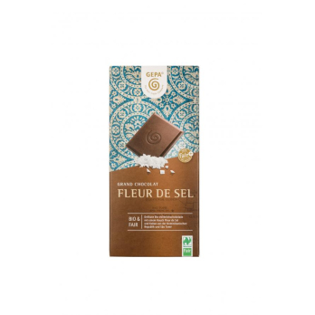 Gepa Grand Chocolat Fleur de Sel 37%, 100 gr Stück