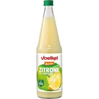 Voelkel Zitronensaft, 0,7 ltr Flasche -demeter-