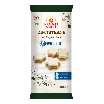 Hammermühle -glutenfrei- Zimtsterne, 140 gr Packun