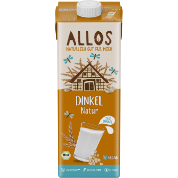 Allos Dinkel Drink naturell, 1 ltr Packung