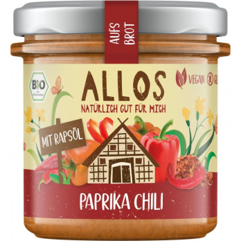 Allos Aufs Brot Paprika Chili, 140 gr Glas