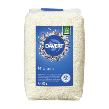 Davert Milchreis, rund, weiß, 500 gr Packung