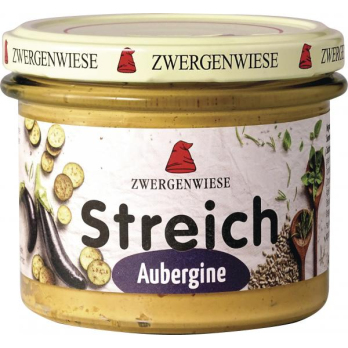 Zwergenwiese Aubergine Streich, 180 gr Glas