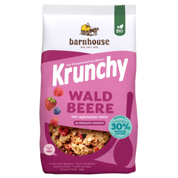 Barnhouse Krunchy Waldbeere weniger Zucker, 500 g