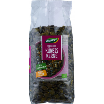 dennree Kürbiskerne, 500 gr Packung