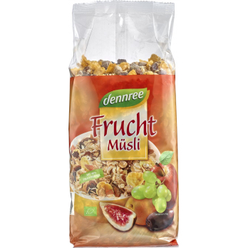 dennree Früchte Müsli, 750 gr Packung
