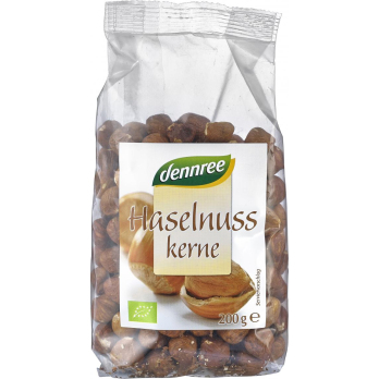 dennree Haselnusskerne, ganz, 200 gr Packung