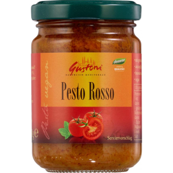 Gustoni Pesto Rosso, 140 g Glas