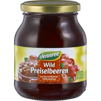 dennree Preiselbeeren, 400 gr Glas