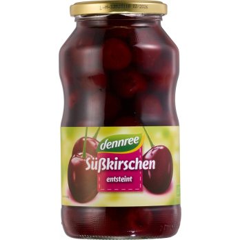 dennree Süßkirschen, entsteint, 700 gr Glas (330 g
