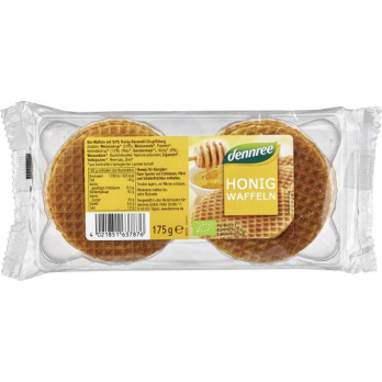 dennree Honig Waffeln, 175 gr Packung