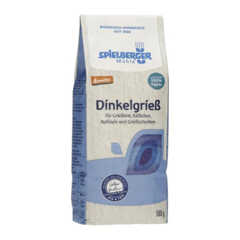 Spielberger Dinkelgrieß, 500 gr Packung