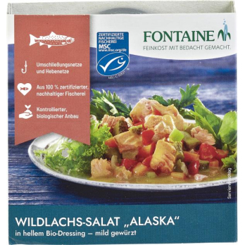 Fontaine Wildlachs-Salat Alaska, 200 gr Dose (130