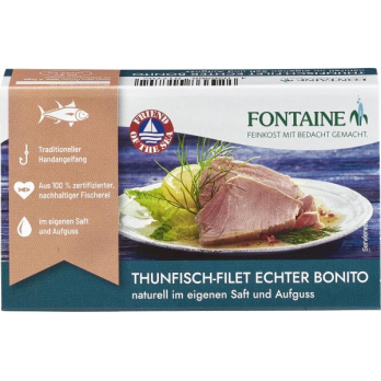 Fontaine Thunfisch - Bonito, naturell, 120 gr Dose
