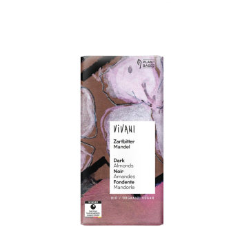 Vivani Zartbitter Mandel 55%, 100 gr Stück