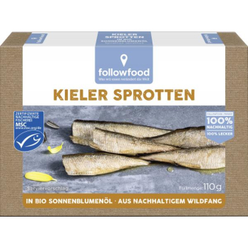 followfish Kieler Sprotten, 110 gr Dose (80 gr)