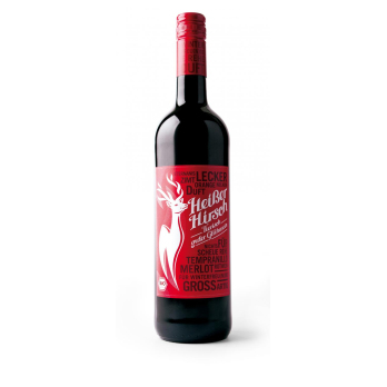 Acht Grad plus Heißer Hirsch rot, 0,75 ltr Flasche