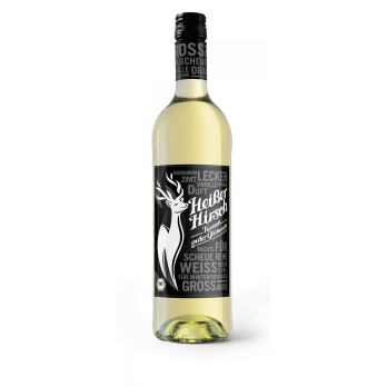 Acht Grad plus Heißer Hirsch weiß, 0,75 ltr Flasch