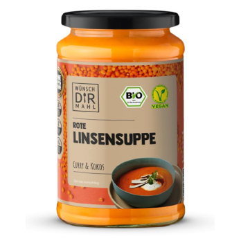 Wünsch Dir Mahl Rote Linsensuppe mit Curry & Kokos