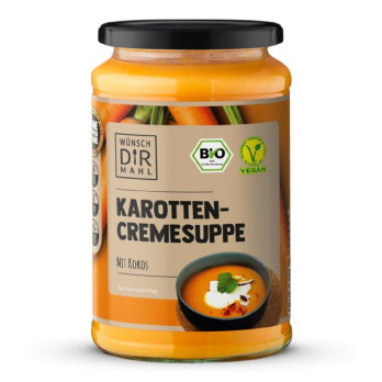 Wünsch Dir Mahl Karottencremesuppe mit Kokos, 380