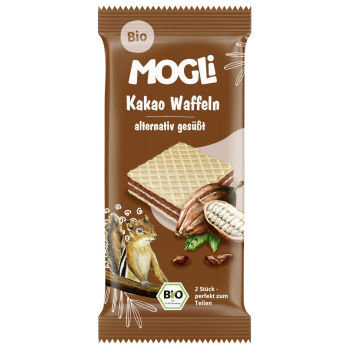 Mogli Kakao Waffel, 15 gr Stück