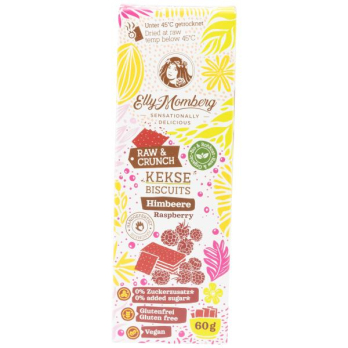 Elly Momberg Rohkost-Kekse - Himbeere, 60 g Packun