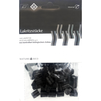 Lakritzstücke, 100 gr Packung