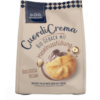 Sottolestelle Gebäck mit Haselnussfüllung vegan
