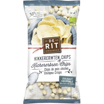 De Rit Kichererbsen Chips Meersalz, 75 gr Beutel