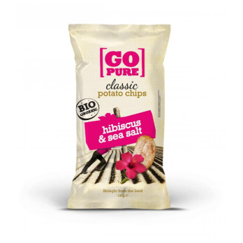 Go Pure Kartoffelchips mit Hibiskus und Meersalz