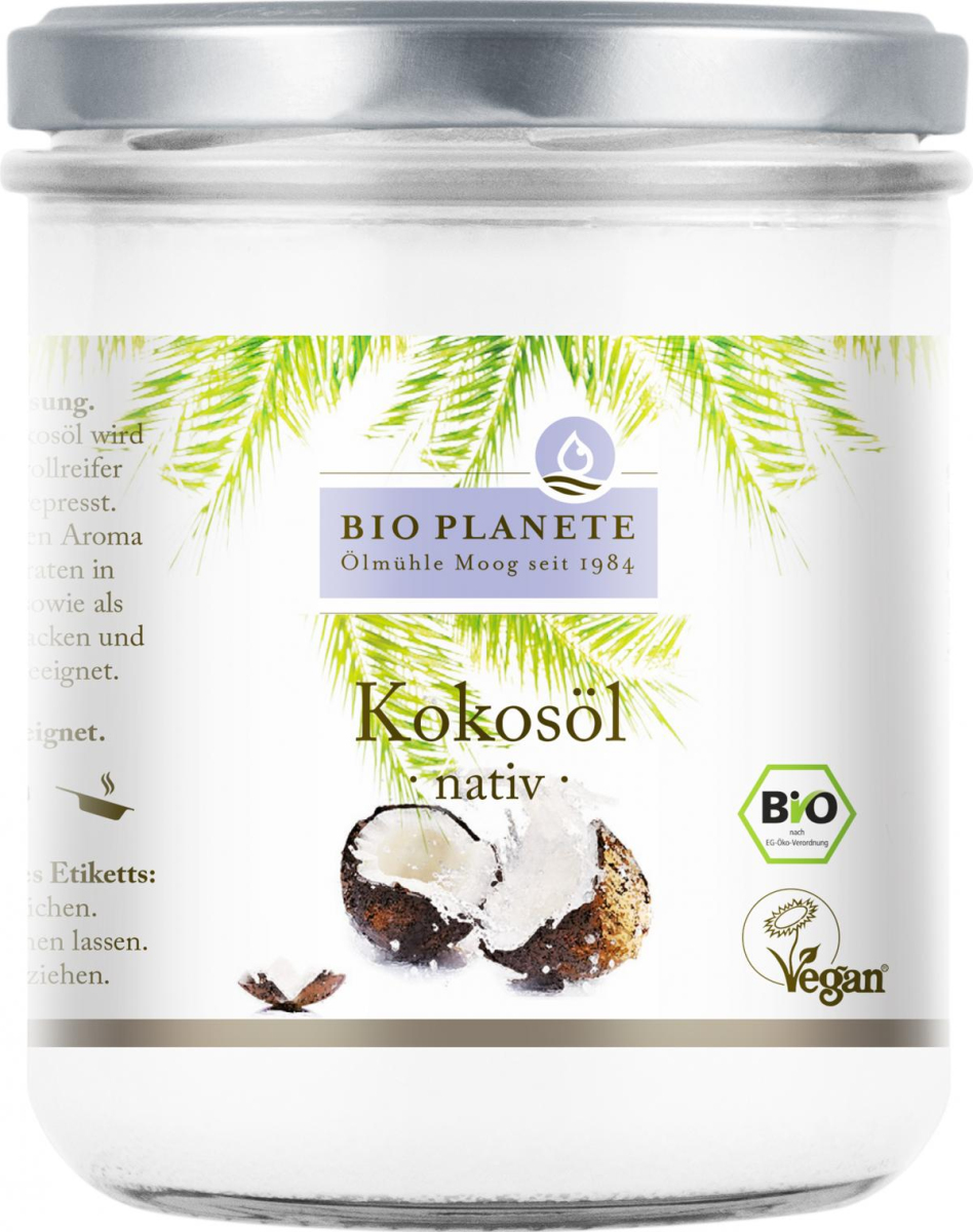 Bio Planète Kokosöl nativ, 400 ml Glas