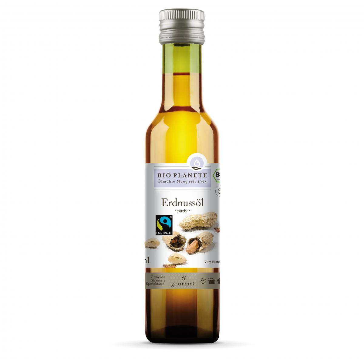 Bio Planète Erdnussöl nativ, 250 ml Flasche