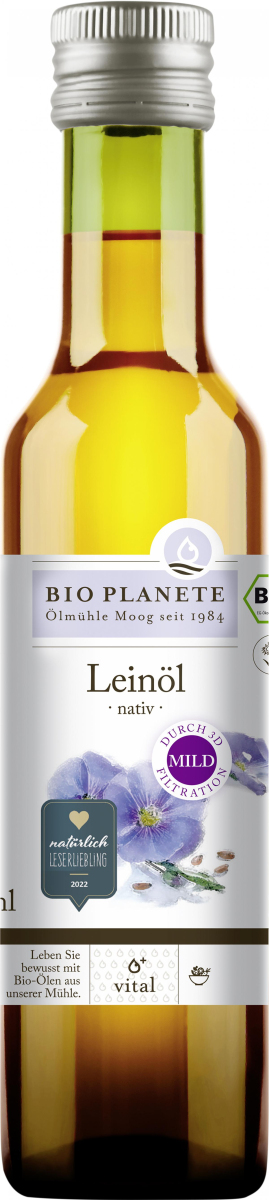 Bio Planète Leinöl nativ, 250 ml Flasche