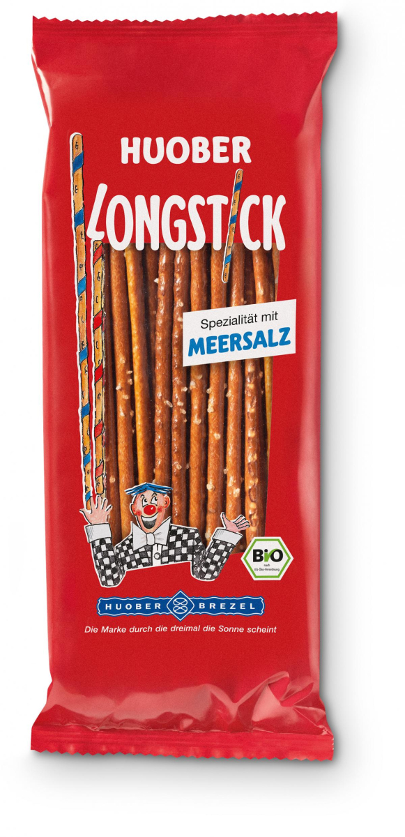 Huober Brezel Longsticks Meersalz, 125 gr Packung
