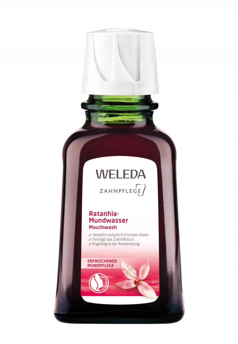 Weleda Ratanhia-Mundwasser, 50 ml Flasche