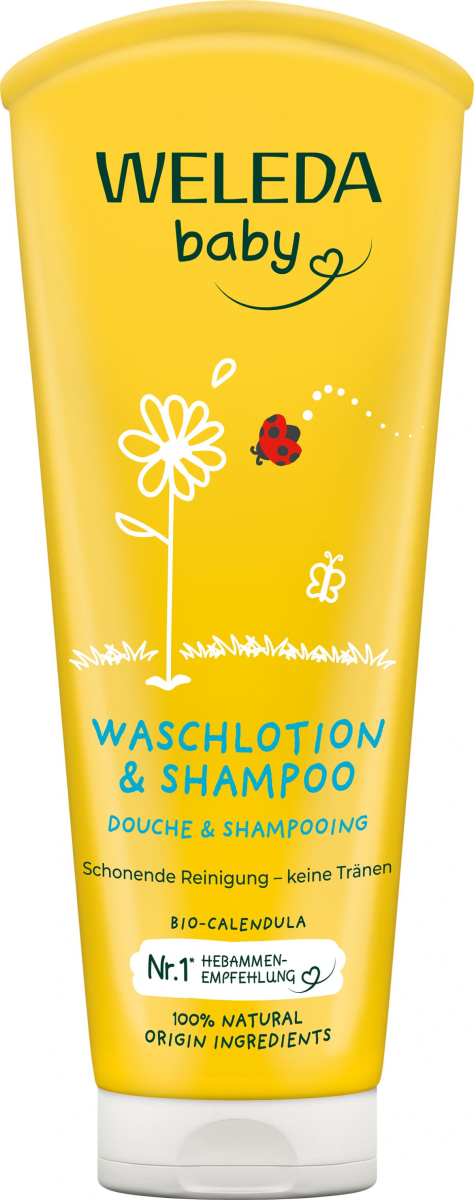 Weleda Calendula Waschlotion  & Shampoo, 200 ml Tu
