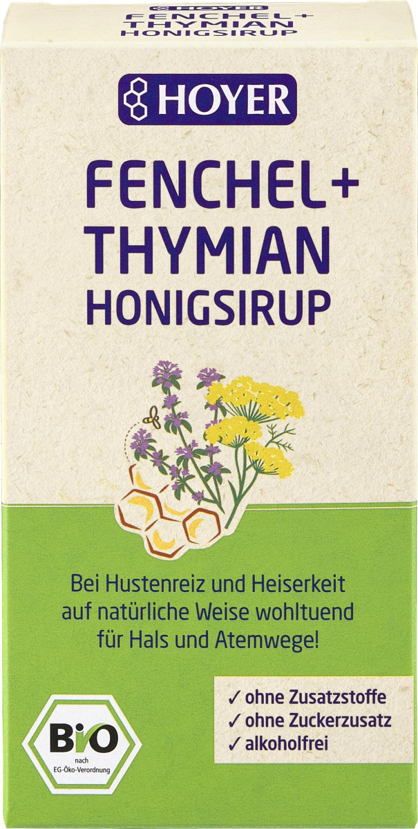 Hoyer Fenchel & Thymian Honigsirup, 250 gr Spender
