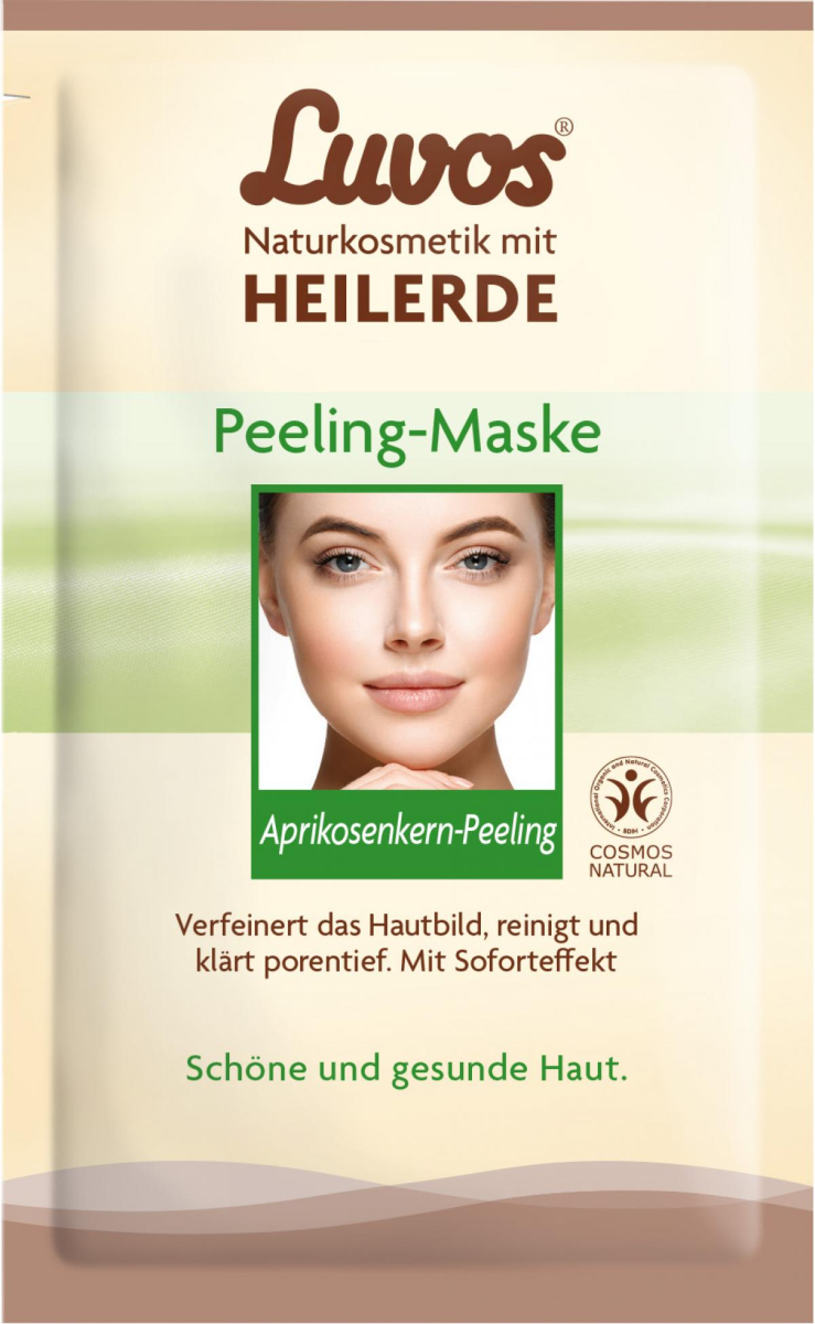 Luvos Peeling Maske mit Pfirsichkernöl, 2x 7,5 ml