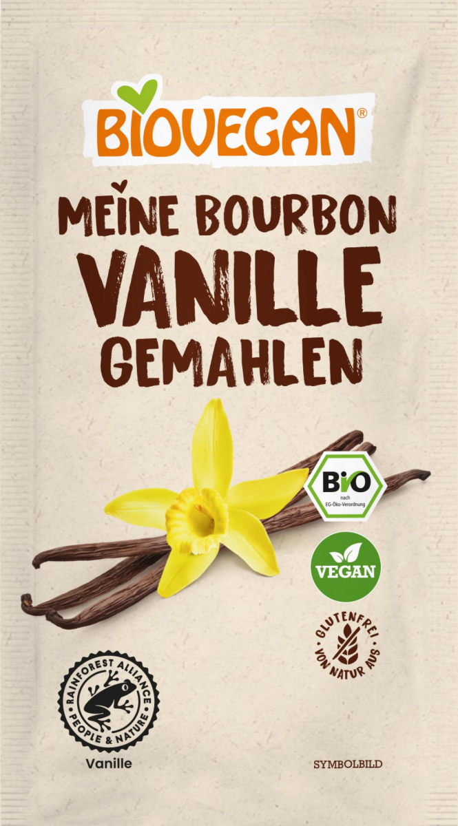 Biovegan Vanille gemahlen, 5 gr Beutel