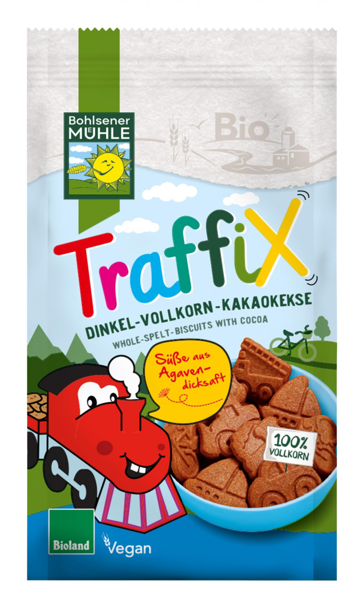 Bohlsener TraffiX Dinkel-Vollkorn Kakaokekse, 125